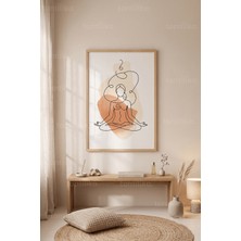 Tontilika Meditasyon ve Iç Huzur 1. Kalite Ahşap Çerçeveli Tablo