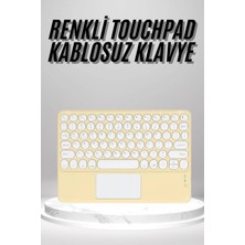 Renas Store Touchpad Uyumlu Bluetooth Klavye Slim Kablosuz Wifi Q Klavye