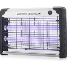Hobilinka Elektrikli Sinek Öldürücü Cihaz 20W 39 cm Floresan Alüminyum Siyah Beyaz HDX9303