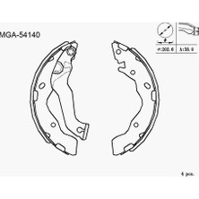 Bosch Arka Fren Balatası Pabuc Kampana Hyundaı Accent 1.5 Crdı Matrı1.5 Crdı 2002-200