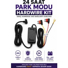 Ryan Araç Kamerası Park Modu Hardwire Kit Type-C Akü Bağlantı Kablosu Düşük Voltaj Korumalı Acc 12V-24V