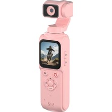 Qstar 4K Ultra Hd Profesyonel Aksiyon Kamerası Pambe Vlog Kamera, 330° Dönebilir, Yüz Takibi, Dokunmatik