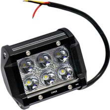 Carub 10-30V Off-Road Projektör Çalışma Lambası 6 LED 18W Çakarlı Beyaz 97X63X79 mm BR3010591
