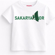 Rabona Fashion Sakaryaspor Yeşil Siyah Tutku 54 Çocuk Tişörtü