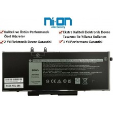 Ni-On Nion Dell 451-BCNX Uyumlu Uyumlu Notebook Batarya - Pil  4 Cell