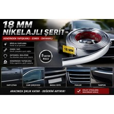 Smart Garage Fiat Pratico 18 mm Nikelaj Şerit 5 Metre Yapışkanlı