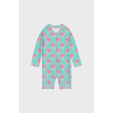 Slipstop Yummy Long Sleeve Desenli Uv Korumalı Mayo Kız Çocuk Mayo SM2671001302
