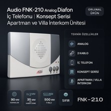 Audio FNK-210 Analog Diafon Iç Telefonu | Konsept Serisi | Apartman ve Villa Interkom Ünitesi