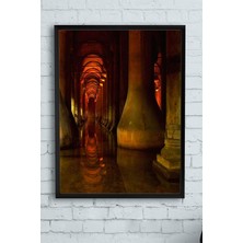 (PSTER13961) Yerebatan Sarnıcı Manzara Çerçeveli Tablo 2 (40X50CM)