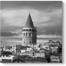 Galata Kulesi Sokak Tablosu 80 x 80