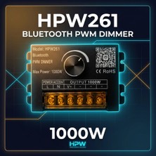 Powerr Led Aydınlatma 220 Volt 1000 Watt Modül Neon ve Şerit LED Bluetooth ve Manuel HPW261 Dimmer