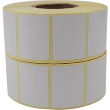 Al Hızlı Al Kuşe Etiket 40MM x 30MM Ruloda 1500X2 Adet 2 Rulo 40MM Çapında Baskısız Barkod Ya