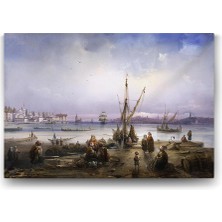 Iskele Kıyısı Tablosu 45 x 30