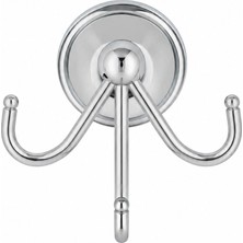 Çağdaş Banyo Üçlü Krom Askılık