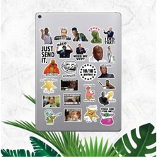 Komik Mem Çıkartma Seri 1 Macbook Notebook Tablet Telefon Ajanda Laptop Defter Sticker Seti