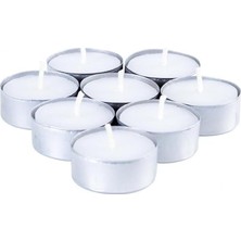 128 Adet Beyaz Tealight Suda Yüzen Restoran Cafe Bar Sarı Mavi Kırmızı Pembe Renk Yuvarlak Tea