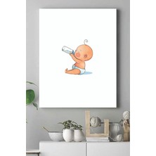 Küçük Bebek Çocuk Odası Kanvas Tablo 4 40 x 60