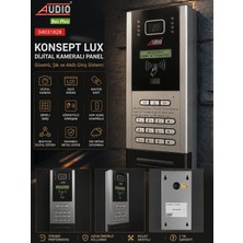 AUDIO Audıo 04031828 Busplus Konsept Lux Dijital Kameralı Dış Panel | Master Kartlı | Şifreli | LCD Ekran | Bus Plus Görüntülü Diafon Paneli