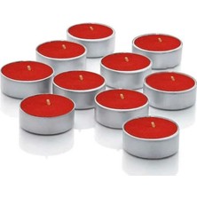 64 Adet Kırmızı Tealight Suda Yüzen Restoran Cafe Bar Sarı Mavi Kırmızı Pembe Renk Yuvarlak