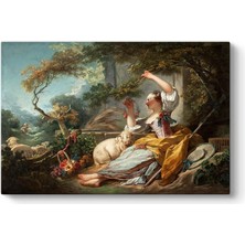 Honore Fragonard - The Shepherdess Tablosu 60 x 40