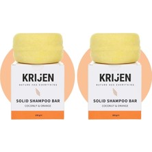 Hindistan Cevizi & Portakal Kabuğu Katı Şampuan 100 gr (2 Paketi)