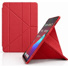 iPad Air 11 M2 Için Kılıf A2902 11 Inç (2024) Kalem Koyma Bölmeli, Stand Olan, Uyku Modlu Silik