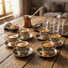 12 Parça 6 Kişilik Çay Fincanı Takımı