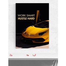 Smart Hustle, Akıllı Çaba Motivasyon Poster - Afiş - Ofis, Çalışma Odası Dekorasyon