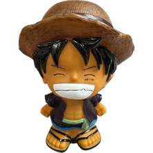 Piece Luffy Figürlü Kumbara Plastik 20 cm Mor