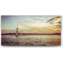 Kız Kulesi Gün Batımı Tablosu - 100X50CM