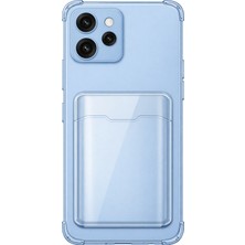 Nanospace Oppo Reno 15F Ile Uyumlu Kılıf Kartlıklı Şeffaf Silikon Kamera Korumalı Kılıf
