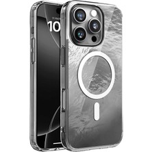 iPhone 16 Pro Max Için Shinemag Serisi Magsafe ile Uyumlu Göz Alıcı ve Şık Metalize Arka Tasar