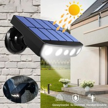 Pltech Kamera Görünümlü Solar Sensörlü LED Lamba – IP65 Su Geçirmez, 3 Modlu Hareket Algılamalı Bahçe Duvar Aydınlatma