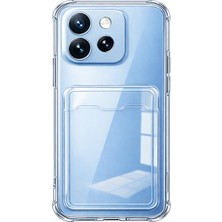 Nanospace Oppo Reno 15 Pro Ile Uyumlu Kılıf Kartlıklı Şeffaf Silikon Kamera Korumalı Kılıf