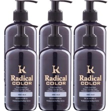 New 25/blue Amonyaksız Su Bazlı Saç Boyası 250 ml 6 Adet Mavi