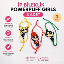 Powerpuff Girls 3 Lü Slikon Ip Bileklik 3 Adet