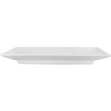 Beyaz Gurme Tabağı 29CM