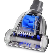 Ticimark Universal Mini Turbo Süpürge Başlığı 32MM Evcil Hayvan Tüy Temizleyici Fırçalı Koltuk Aparatı (Mavi)