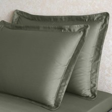 Tencel Lyocell 2 Li Volanlı Yastık Kılıfı Yeşil