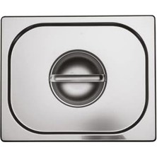 Mutfak 1/2 Gastronom Küvet Paslanmaz Çelik Kapak 32.5*26 cm