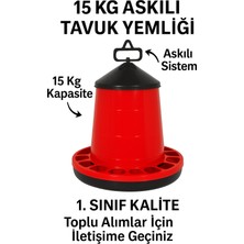 Kanatlı Malzemeleri Askılı Tavuk Yemlik 15 kg
