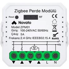Tuya Mini Zigbee Perde Panjur Kontrol Rölesi (Tuya, Smart Life, Home Assistant, ZIGBEE2MQTT Uyumlu)
