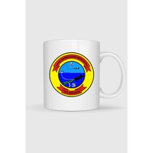 Bahriyeli Collection  Tcg Sakarya Dalgalar Arası Temalı Baskılı Kupa Bardak