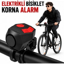 Multizone 120 Db Güvenlik Alarmı ve Elektrikli Bisiklet Kornası IP65 Type-C Şarjlı Su Geçirmez Scooter