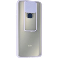 Evimdeyokyok Xiaomi Redmi Note 9 Kılıf Palm Buzlu Kamera Sürgülü Silikon - Lila