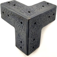 Evimdeyokyok Antika Tarz Dekoratif Pirinç Köşe Gönye - 68X68 Mm, Oksit