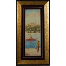 Galeri Atmaca Boğaz Kıyısında Balıkçı ve Tarihi Silüet