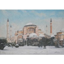 Galeri Atmaca Ayasofya'nın Beyaz Sessizliği: Kış Masalı