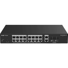 Ruijie Ruıjıe Reyee RG-ES220GS-LP 16 Port Gıgabıt+2xgb RJ45/SFP Uplınk Cloud Yönetilebilir 130W Poe Rackmou