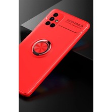 Evimdeyokyok Samsung Galaxy M51 Kılıf Range Yüzüklü Silikon - Kırmızı